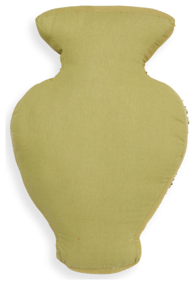 Amphorae Accent Pillow, Green