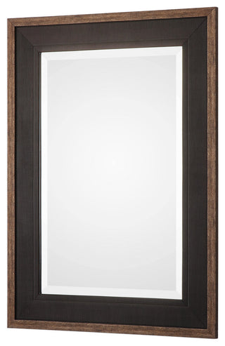 Uttermost Staveley Rustic Black Mirror