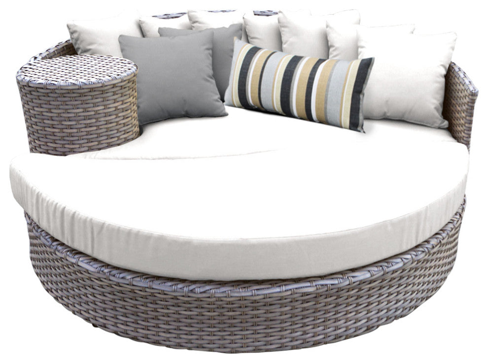 Oasis Circular Sun Bed, Outdoor Wicker Patio Furniture