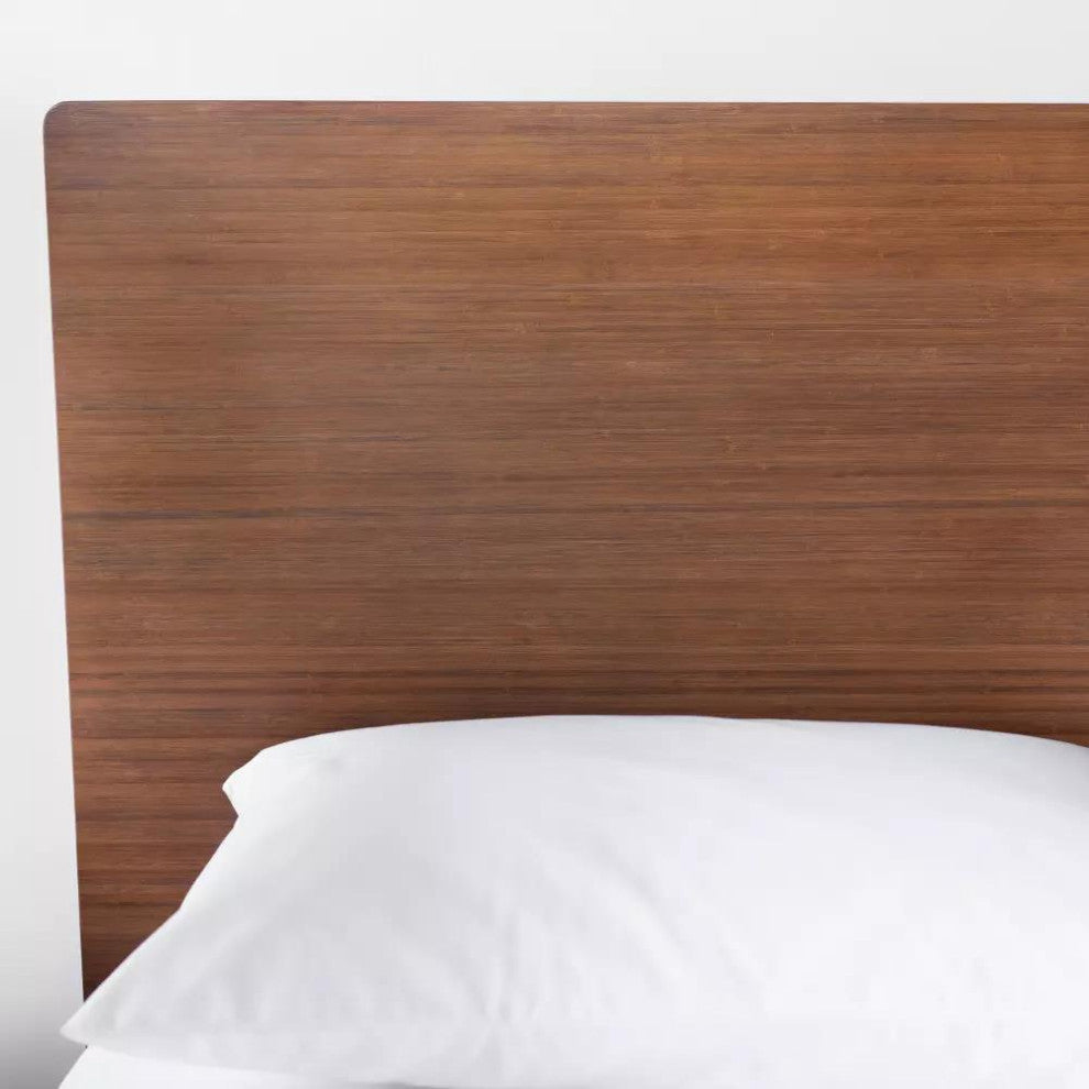 Fen Queen Bed, Pumpernickel