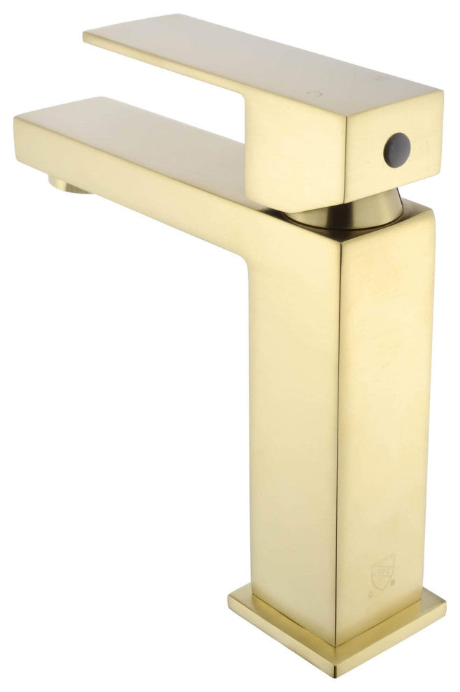 Fine Fixtures Modern Single Hole Bathroom Sink Faucet with Pop-up Drain