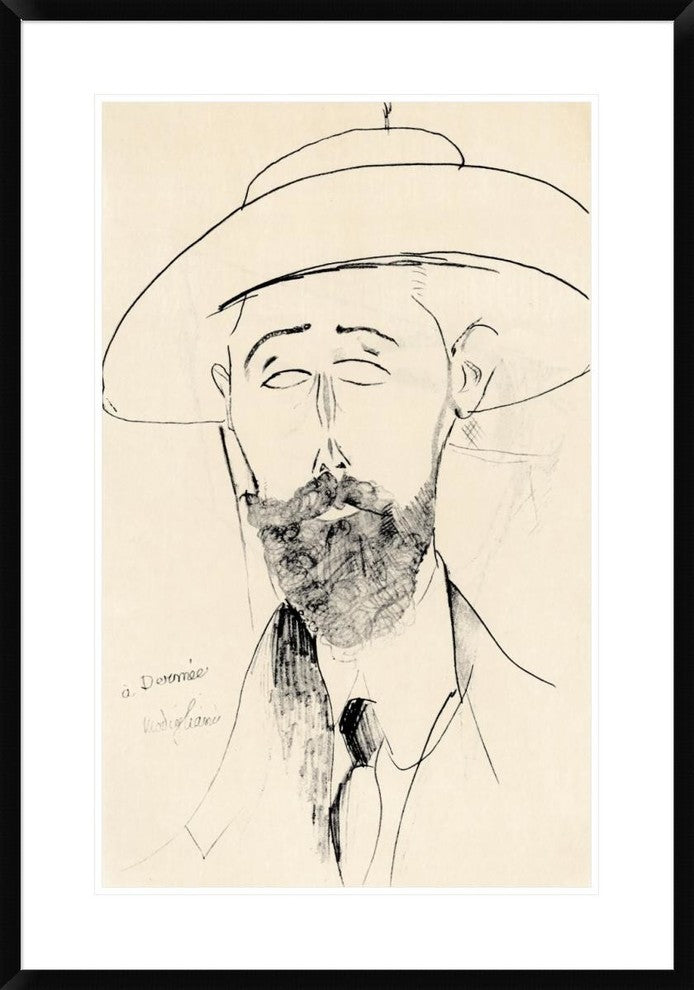 "Dermee" Framed Digital Print by Amedeo Modigliani, 26"x38"
