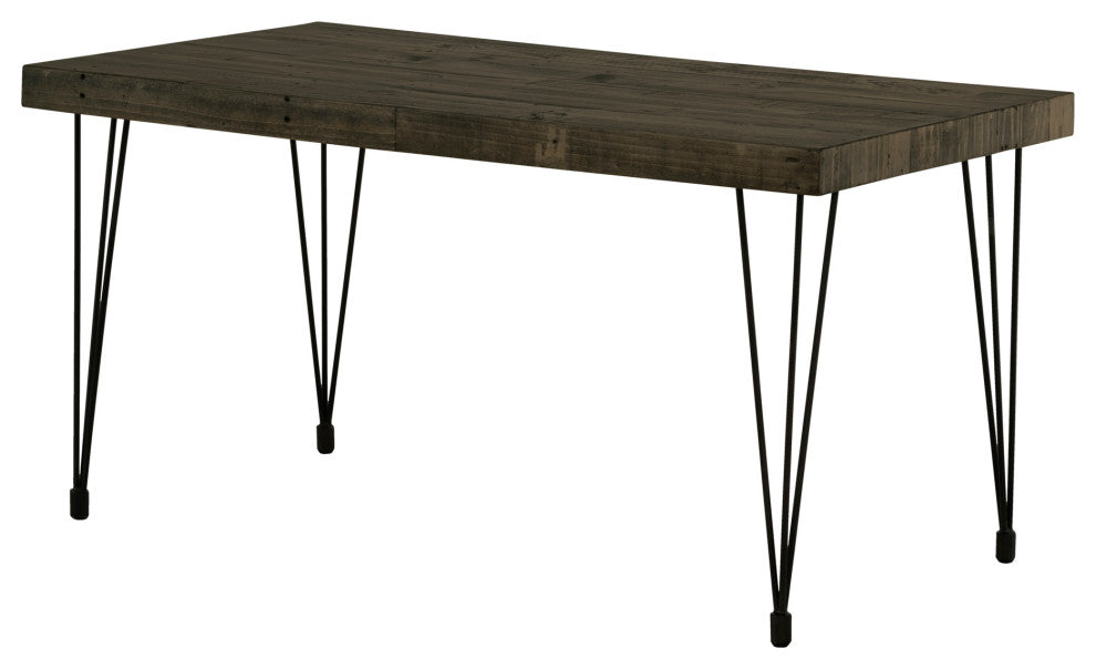 First of A Kind Boneta Dining Table Small  Weather Gray