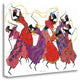 "Lead Dancer In Purple Gown" By Augusta Asberry, Giclee on Gallery Wrap Canvas