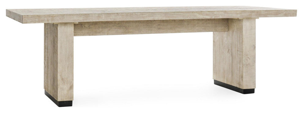 Kosas Home Lynx 94" Reclaimed Pine Wood Dining Table, White