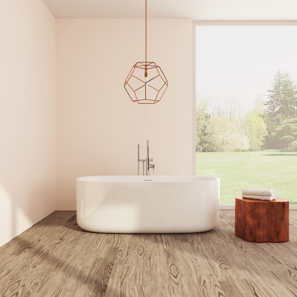 Perlato Spessa 67" Freestanding Soaking Tub, White
