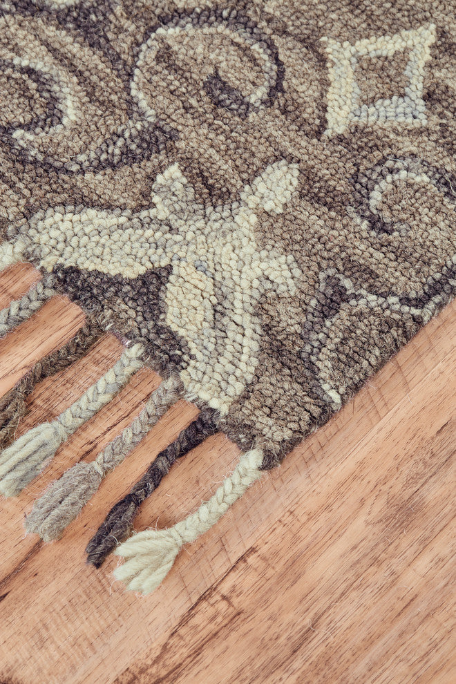Weave & Wander Calendra Rug, Ivory/Gray, 5'x8'