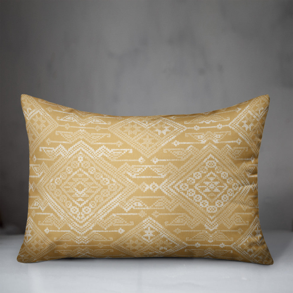 Persian Gold Pattern 14x20 Spun Poly Pillow