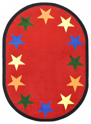 Kid Essentials Rug, Star Space, 5'4"x7'8" Oval