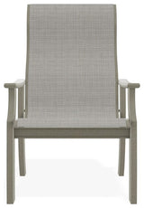 St. Catherine Sling Outdoor Armchair, Deacon/Storm