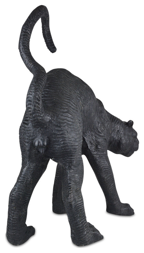 Standing Black Panther Bronze