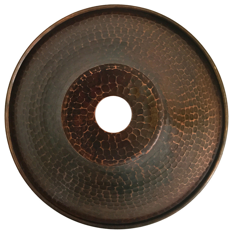 Hammered Copper 9" Cone Pendant Light Shade