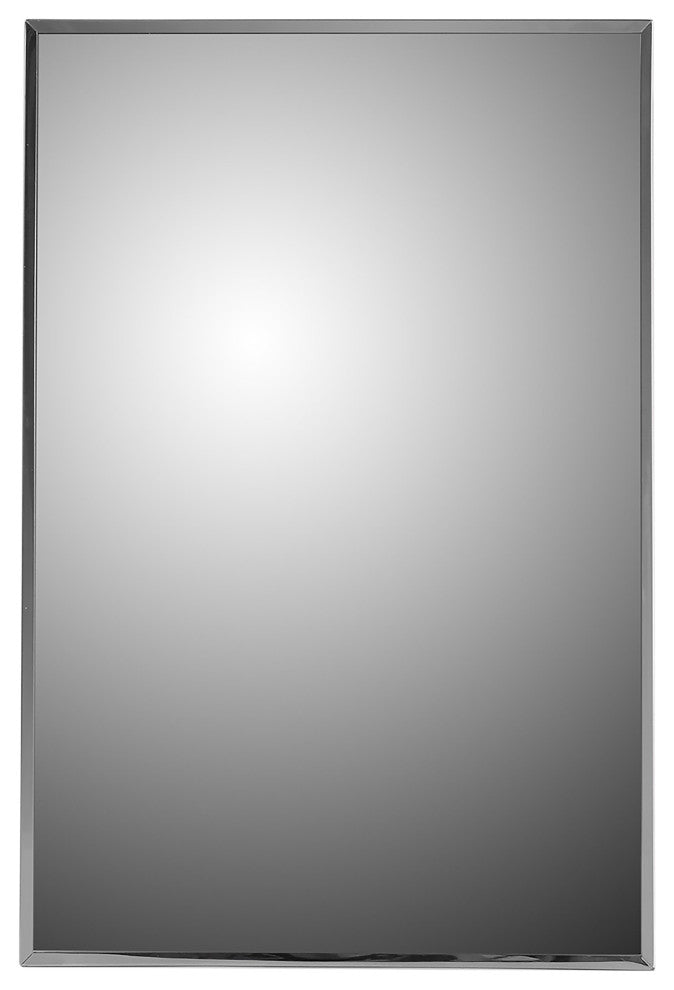 Deluxe Series Medicine Cabinet, 24"x36", Stainless Steel Frame, Surface Mount