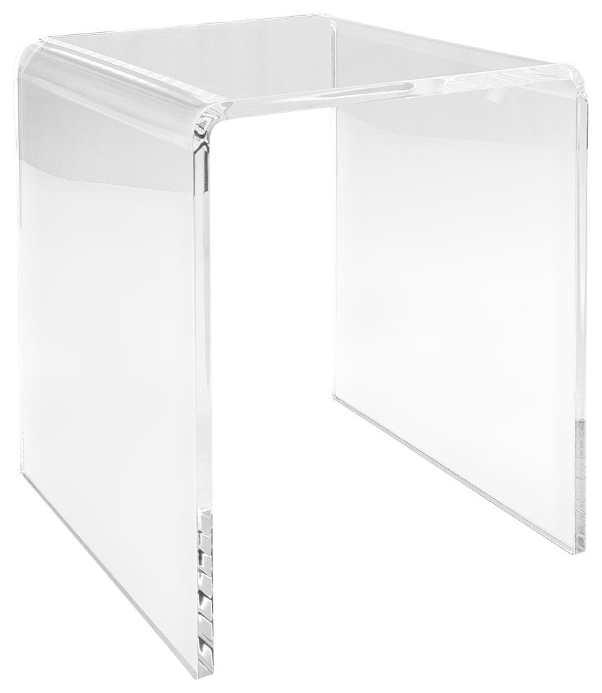 Veobreen 16" Side Table, Clear Acyrlic