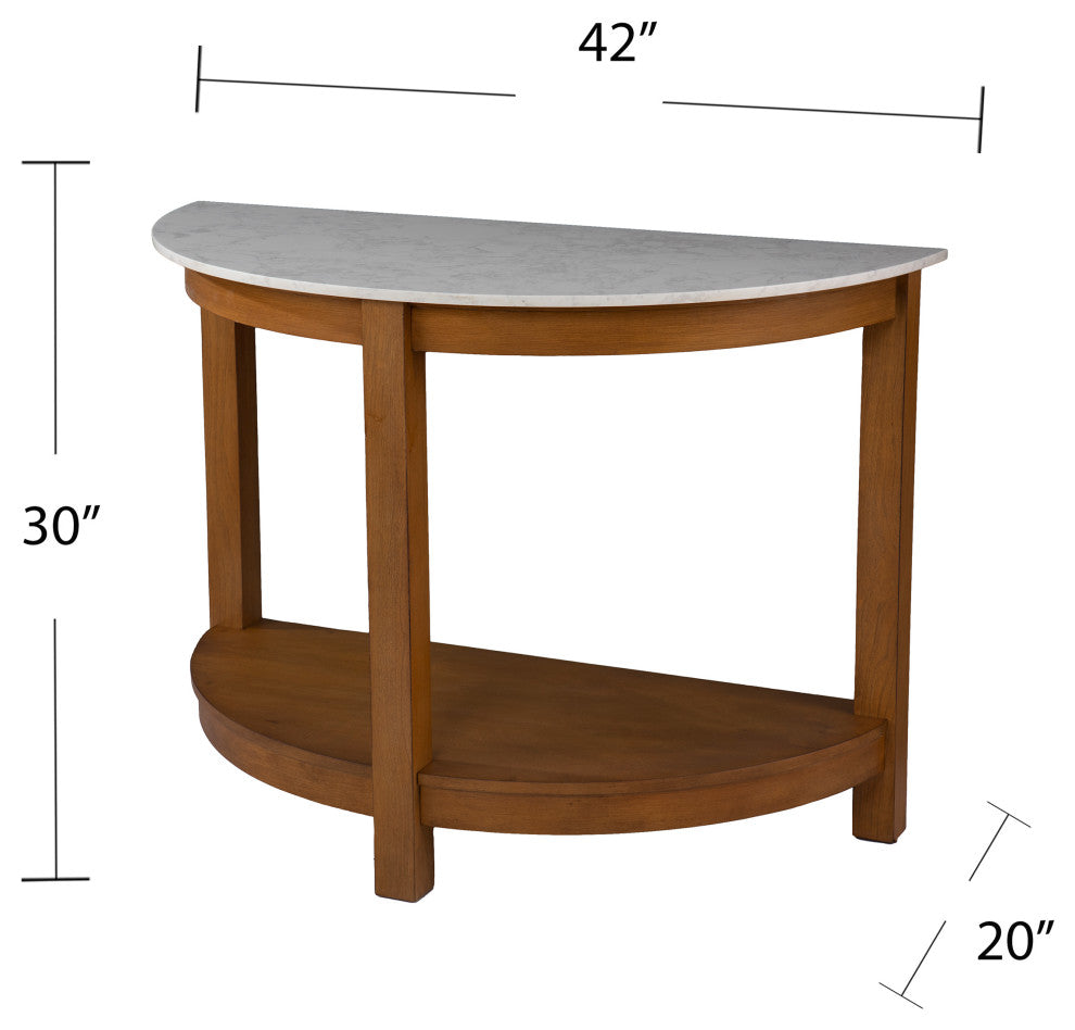 Sylvie Demilune Console Table