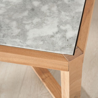 Safavieh Couture Bernardi Marble Top Coffee Table, Natural/White