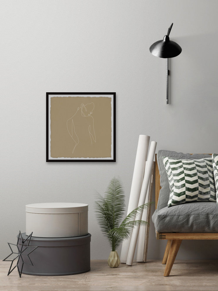 "Forget Your Past" Framed Painting Print, 12x12