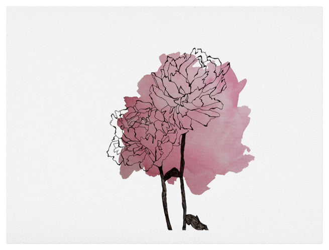Deny Designs Morgan Kendall Peonies Art Print