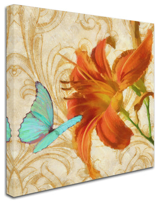 Tina Lavoie 'Satsuma Day Lily I' Canvas Art, 18" x 18"
