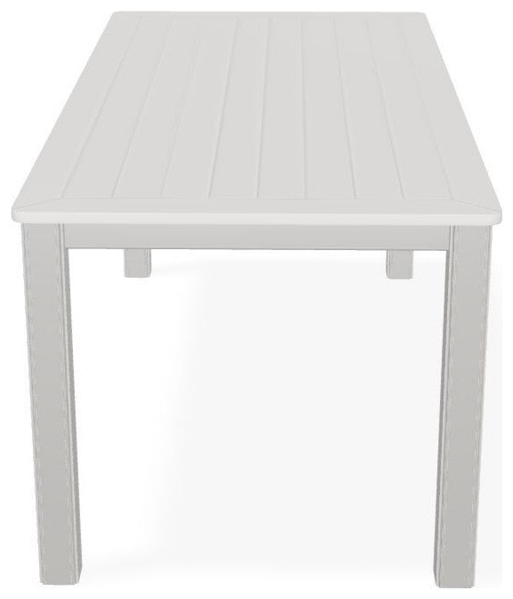 21" x 42" Rectangular Marine Grade Outdoor Coffee Table, Snow