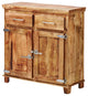 40" Reclaimed Wood Rustic Sideboard Cabinet 2 Doors Icebox Lock