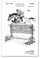 Vintage Horse Jumping Patent 20"x30" Print on Canvas