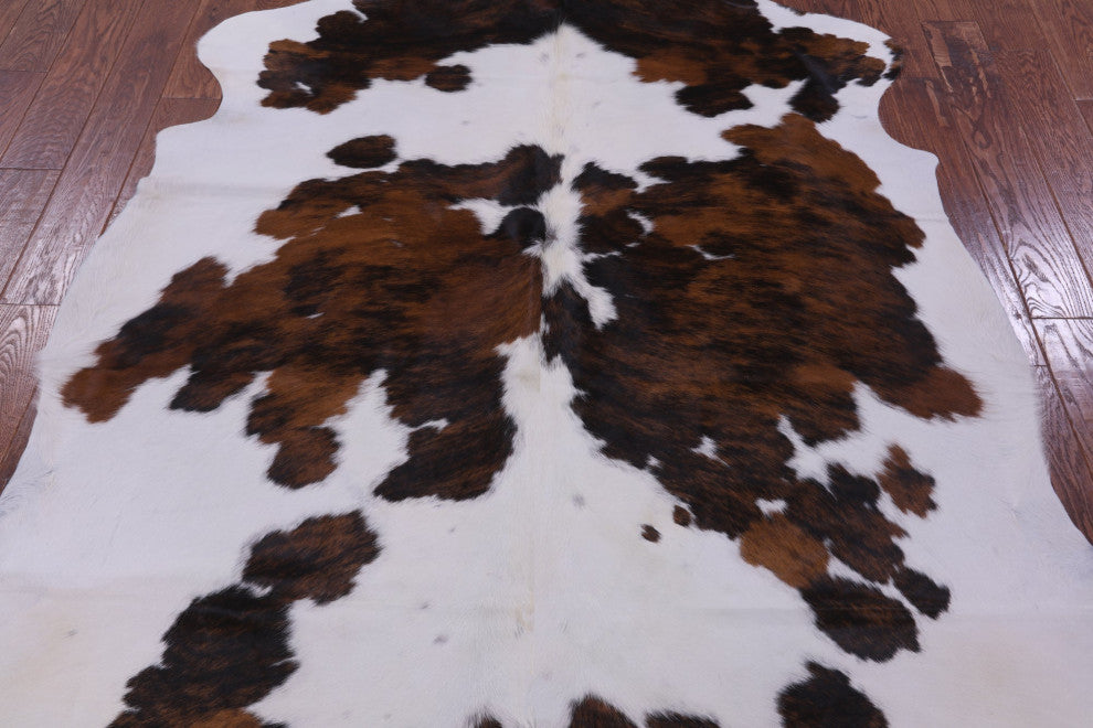 Tricolor Natural Cowhide Rug 7' 2" X 6' 8" C2255