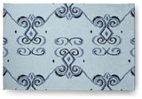 Diamonds & Curls Soft Chenille Area Rug, Blue, 2'x3'