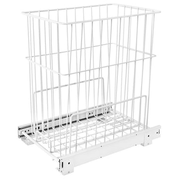 Steel Wire Pull Out Hamper for Vanity/Closet Applications, 19.38"