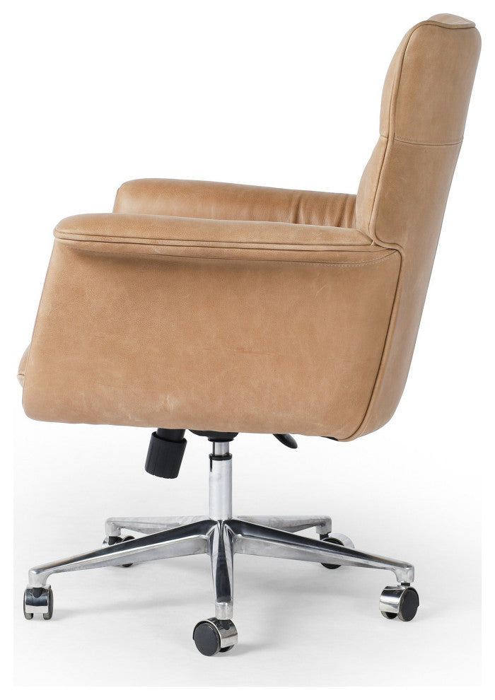 Humphrey Desk Chair Palermo Drift, Polished Aluminum