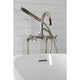 CCK8106DX Freestanding Tub Faucet With Supply Line, Stop Valve, Polished Nickel