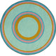 Kid Essentials Rug, Ripples, Teal