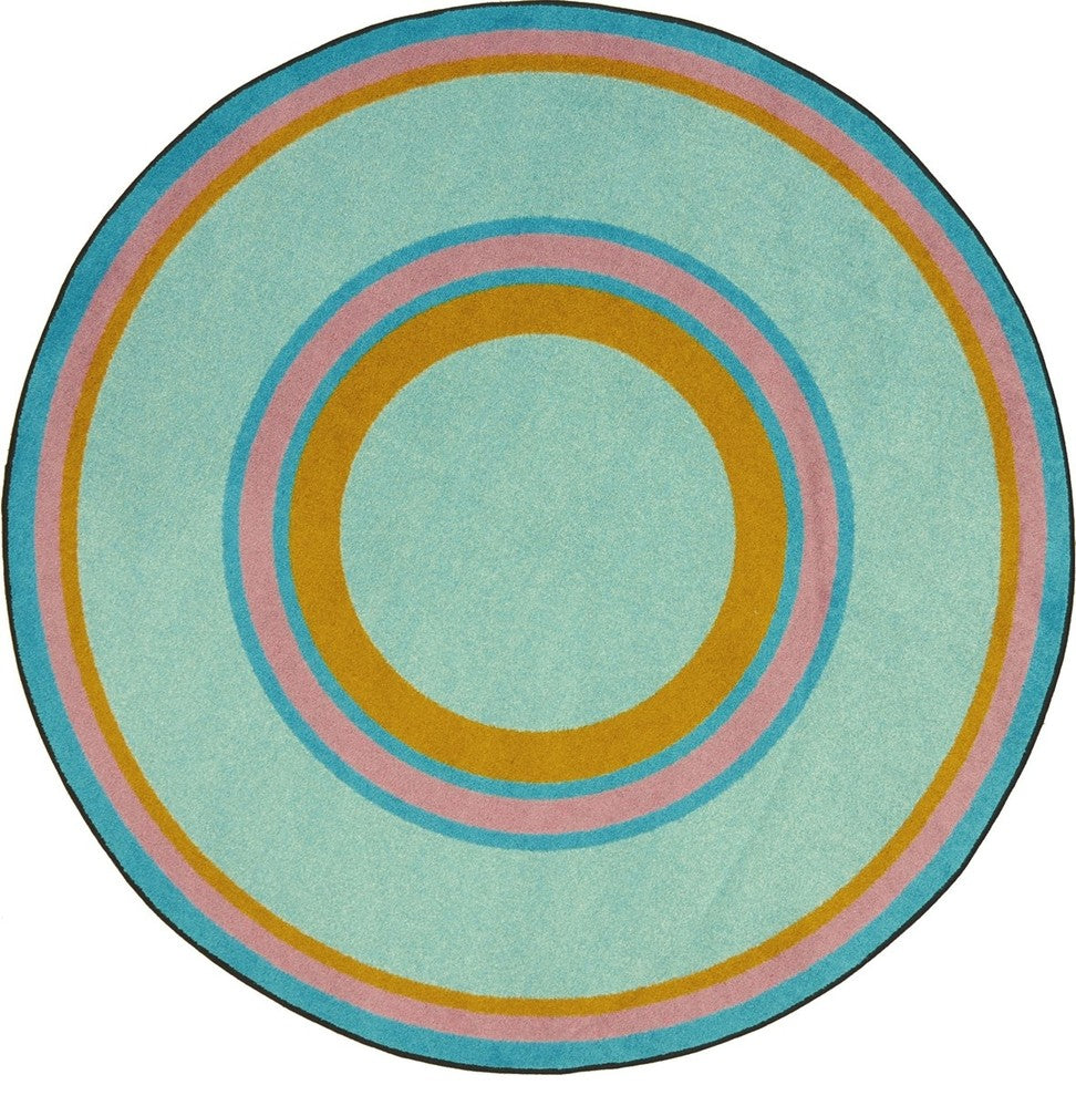 Kid Essentials Rug, Ripples, Teal