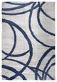 Rizzy Home AN703A Adana Cream/Navy Shag 5'3x7'3 Area Rug Gray