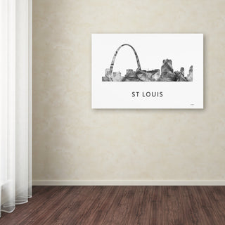 'Gateway Arch St Louis Skyline' Canvas Art, 32x22