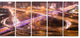 Beautiful Shanghai Traffic, Extra Large Canvas Print, 60"x28", 5 Panels