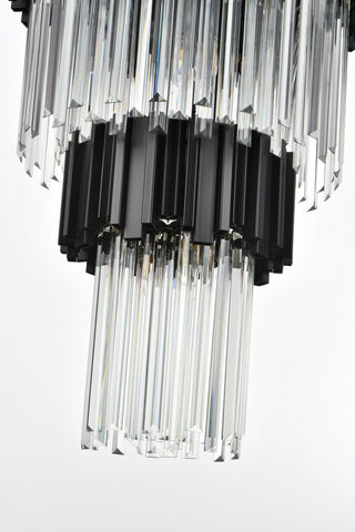 Home Living 48" Chandelier, Black