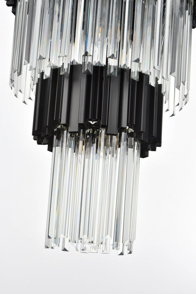 Home Living 48" Chandelier, Black