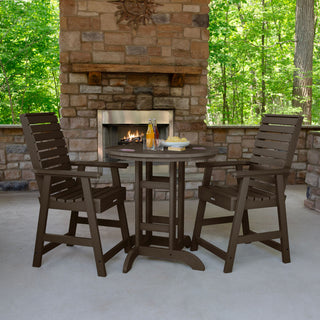 Weatherly 3-Piece Counter-Height Dining Set, Weathered Acorn