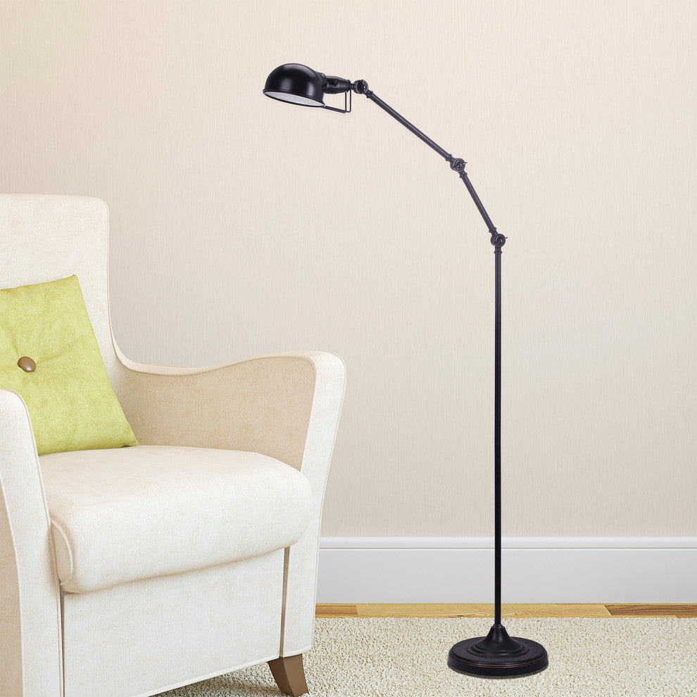 Fangio Lighting 57" Metal Floor Lamp, Madison Bronze Finish