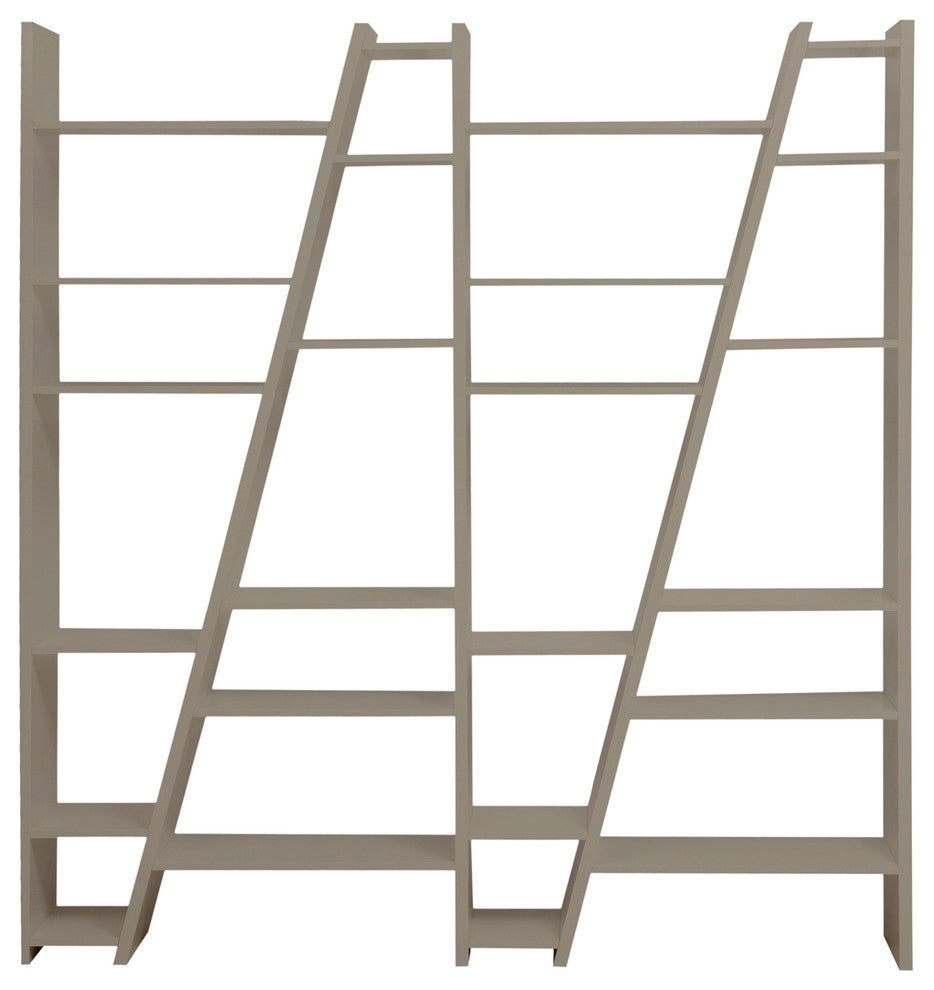 Delta Composition Bookcase, Matte Gray