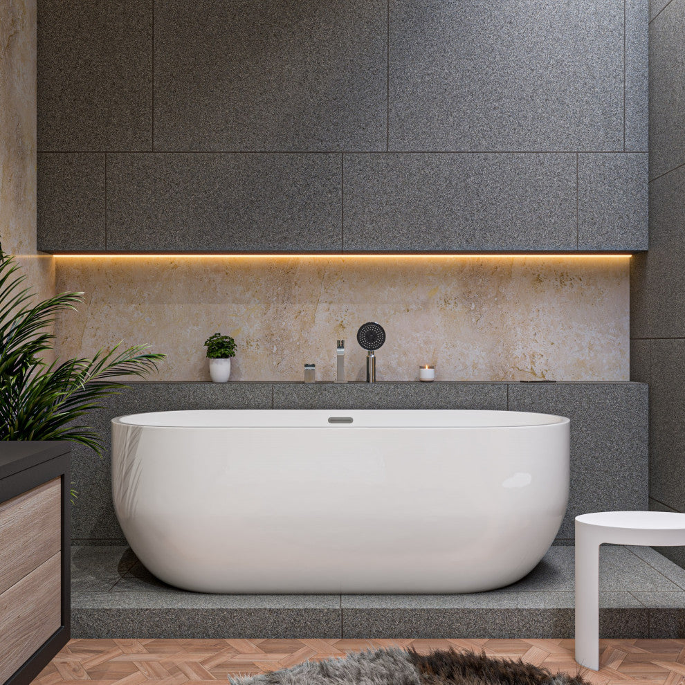 ALFI brand AB2703 Deck Mounted Roman Tub Filler - Polished Chrome