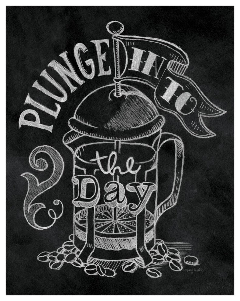 "Plunge Into the Day" Digital Paper Print by Mary Urban, 24"x30"