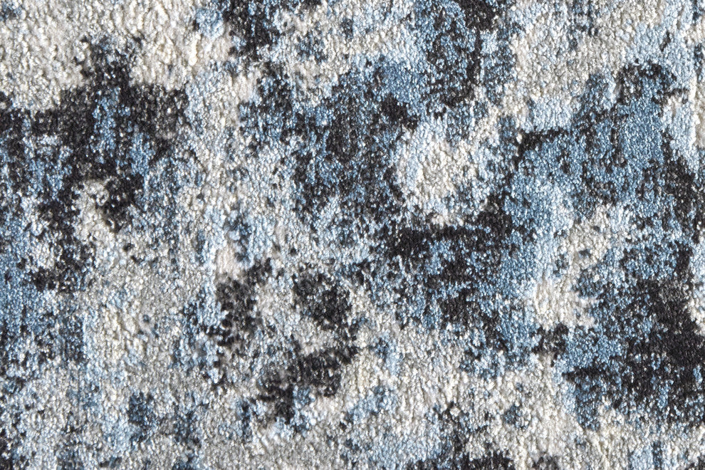 Weave & Wander Tullamore Charcoal/Blue Rug, 10'x13'2"