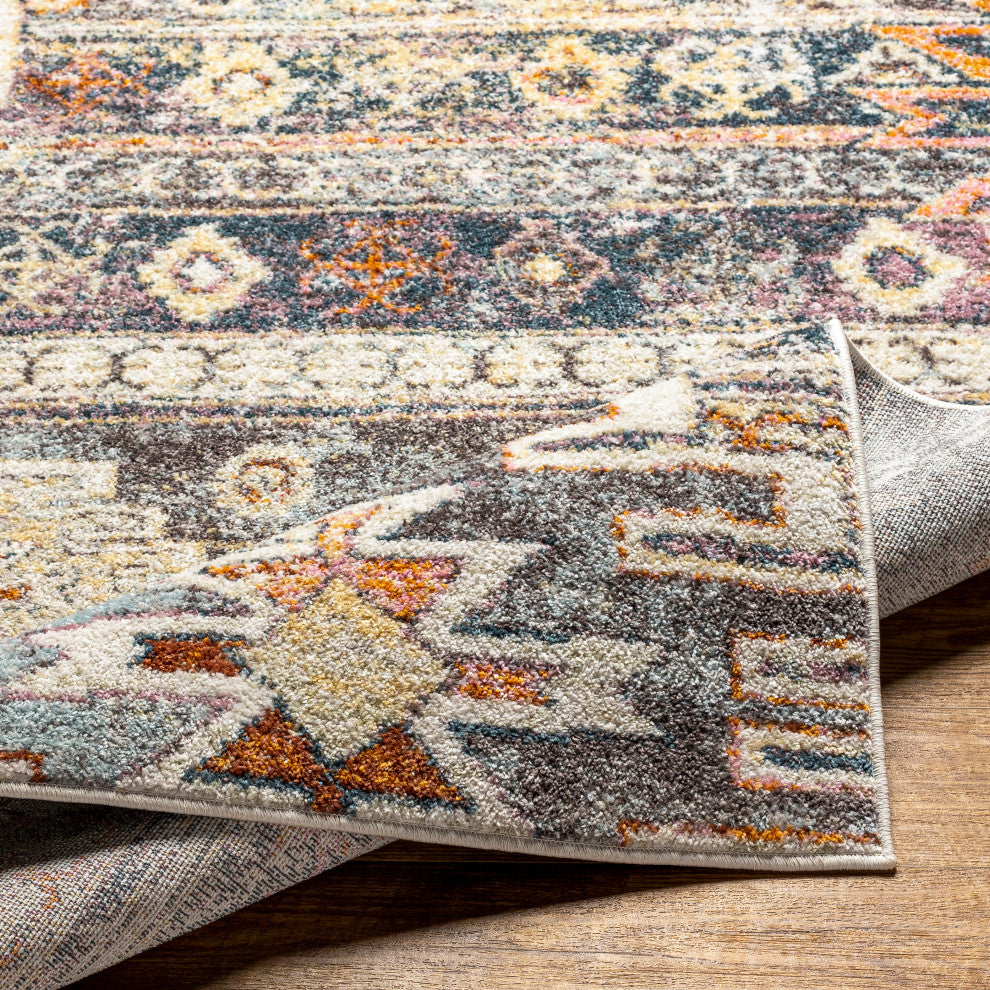 New Mexico NWM-2310 Rustic Colorful/Blue 7'10"x10'3" Area Rug