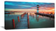 Lighthouse at Lake in Neusiedl am See, Large Landscape Canvas Art, 32"x16"