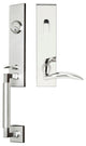 Air-Stream Lever, Tubular Entry Handleset, Right Hand, Polished Stainless Steel