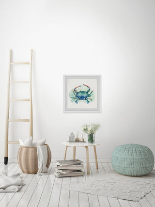 "Notre Bon Crabe Celeste" Framed Painting Print, 12"x12"