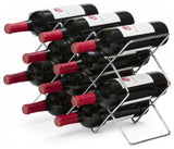Mango Steam 10 Bottle Wine Rack, Silver
