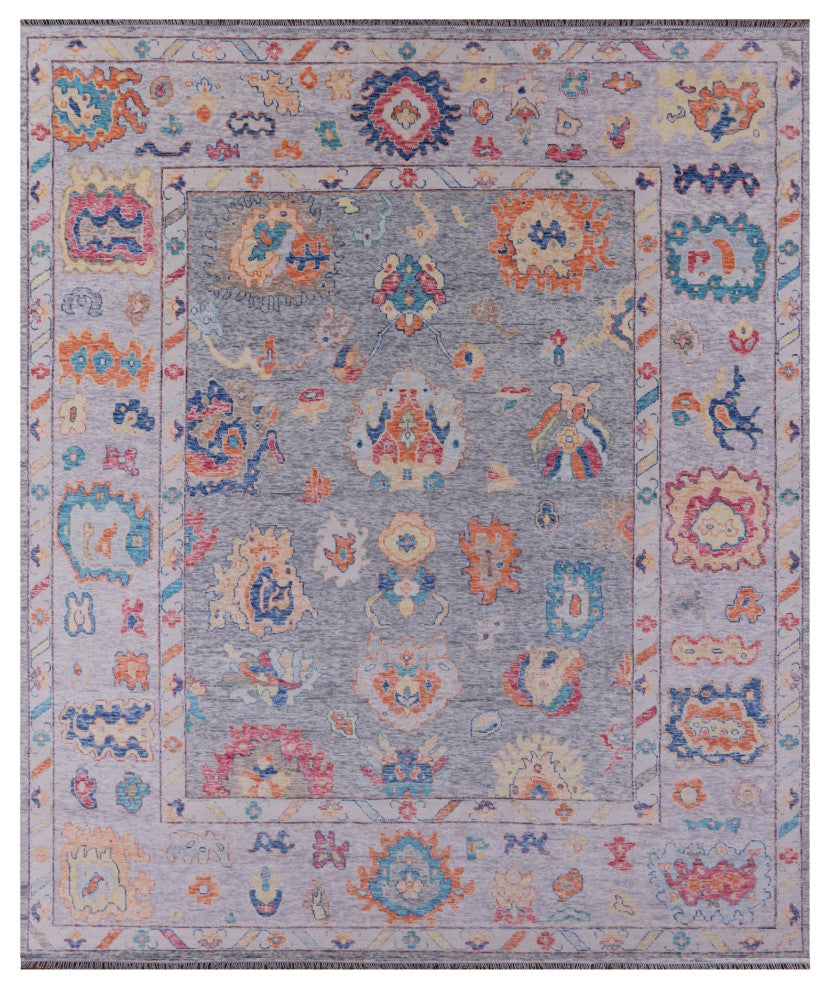 12' 3" X 14' 10" Turkish Oushak Hand-Knotted Wool Rug - Q16119